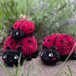 Patron au crochet : Coccinelle SANS COUTURE