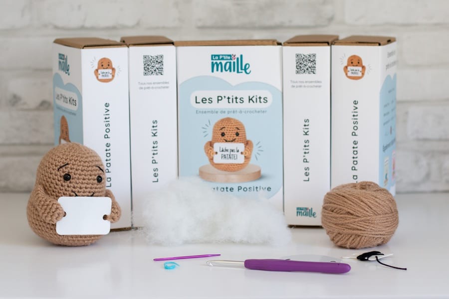 Kit de crochet pour débutants : Patate Positive