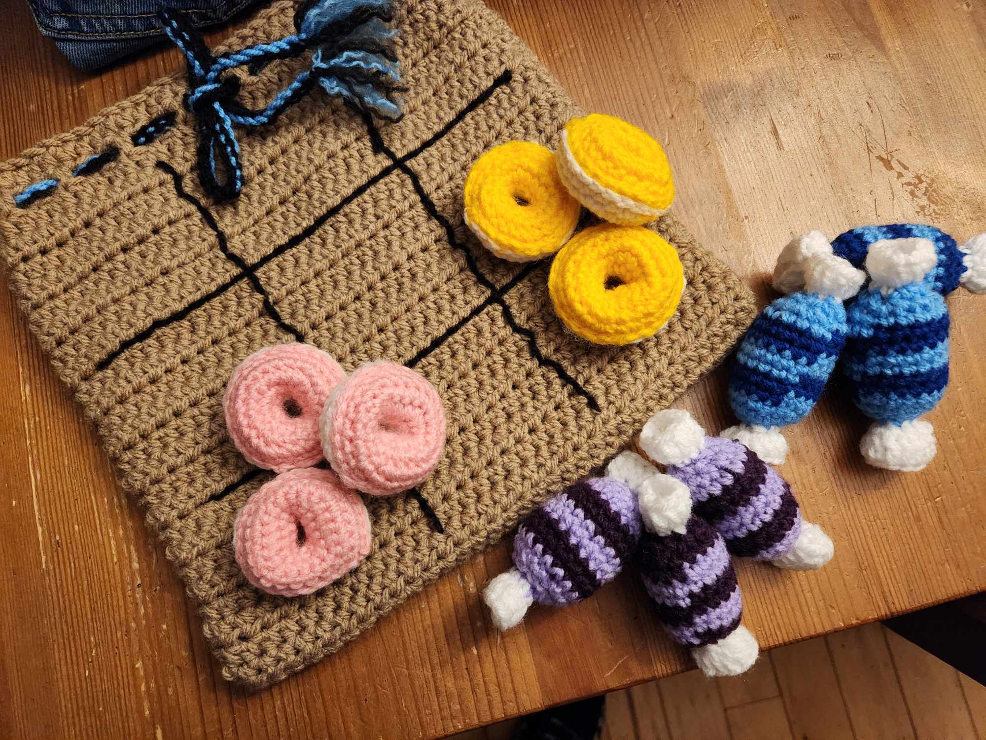 Patron au crochet : jeu Tic Tac Sucré – Image 2