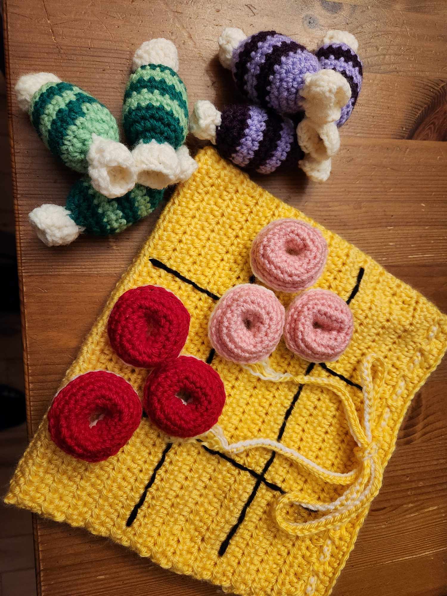 Patron au crochet : jeu Tic Tac Sucré – Image 3