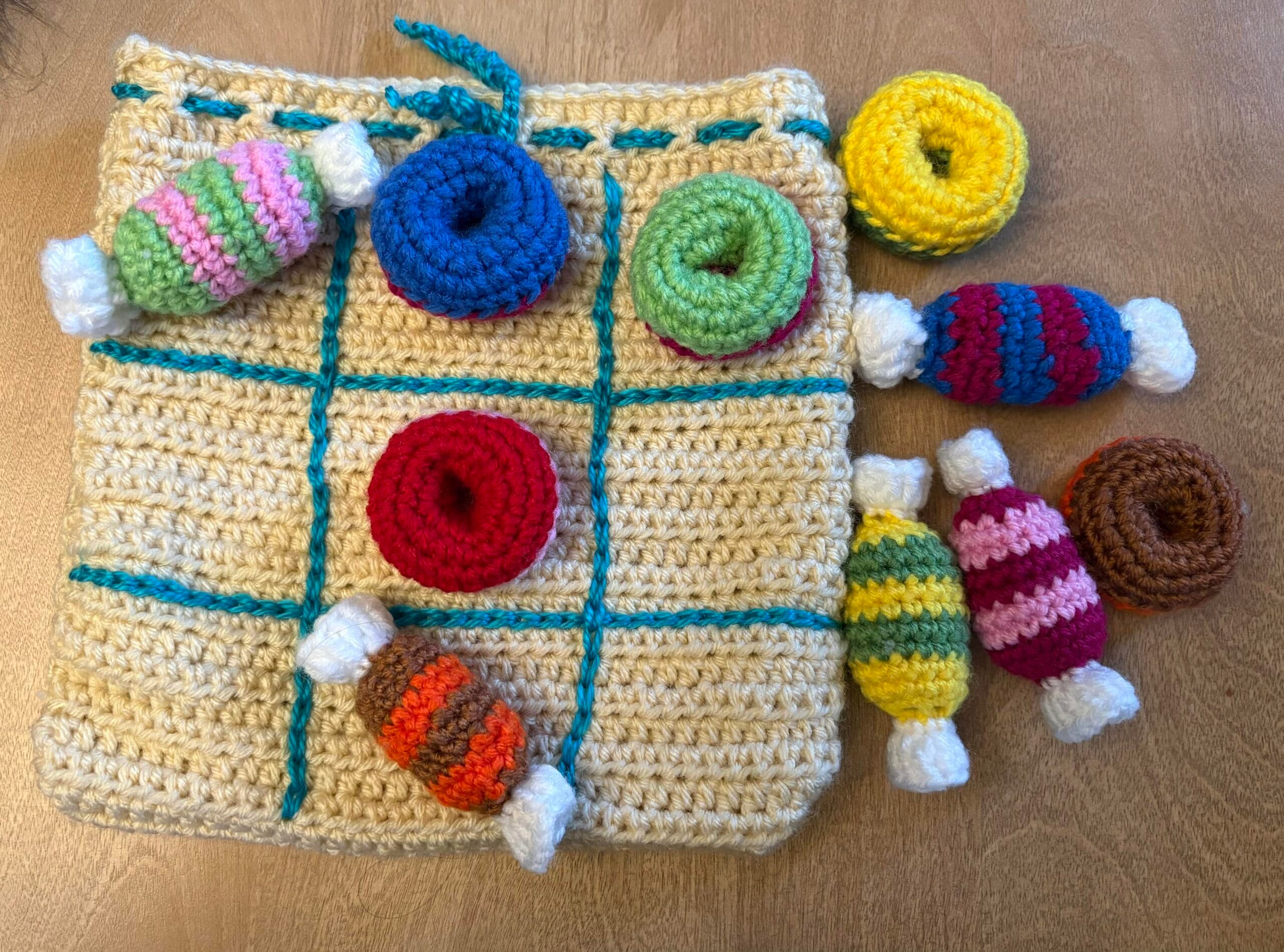 Patron au crochet : jeu Tic Tac Sucré – Image 4