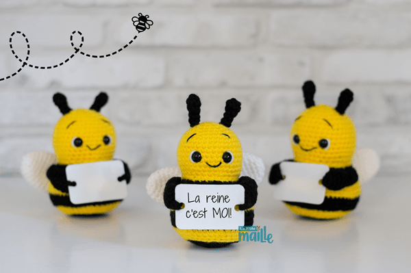 Patron au crochet : L'Abeille Positive – Image 2