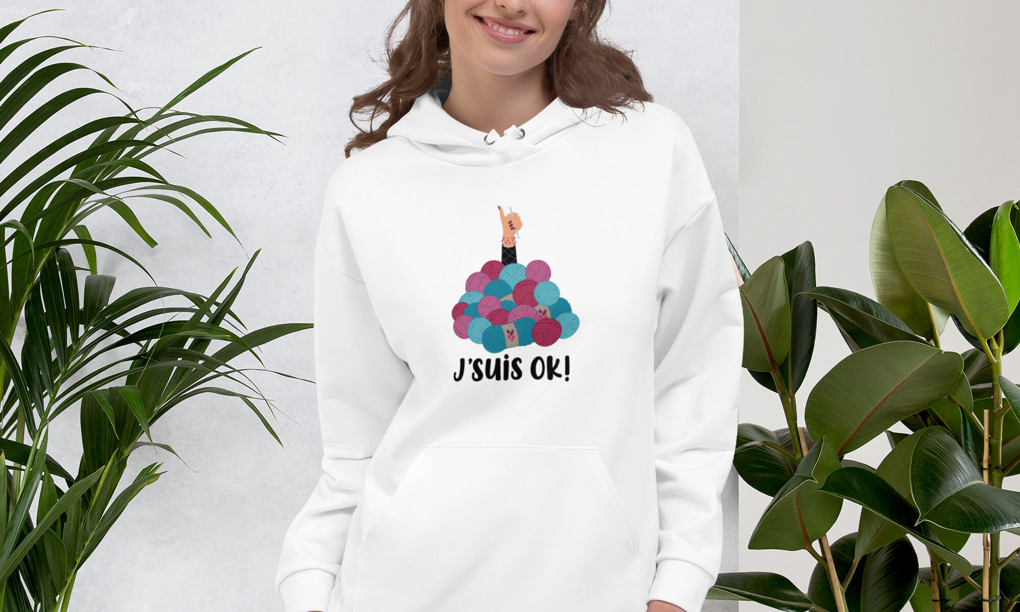 Chandail à capuche crochet La P’tite Maille