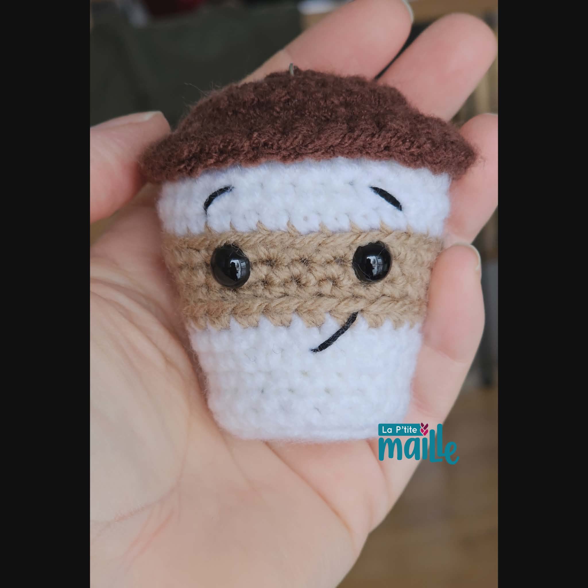 Patron au crochet: Café à emporter breloque – Image 3